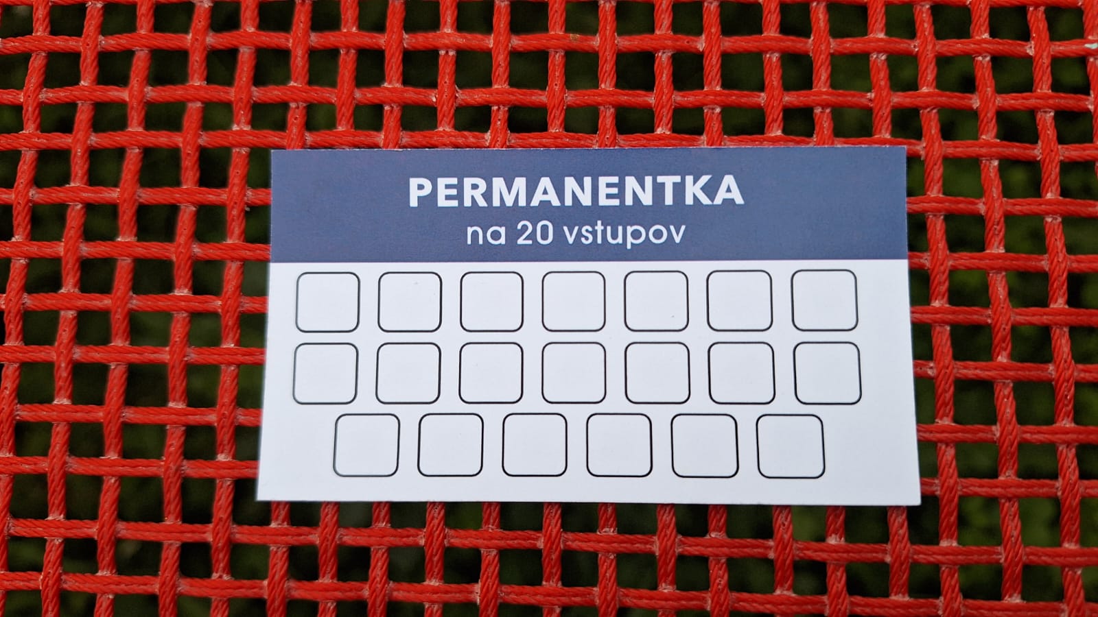 Permanentka 20 vstupov zadna strana